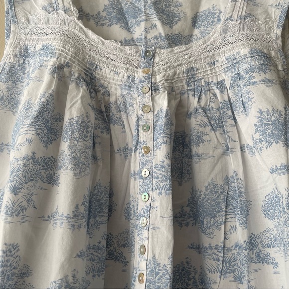 Eileen West Sleeveless Nightgown Women's XL 100% Cotton - Picture 3 of 7